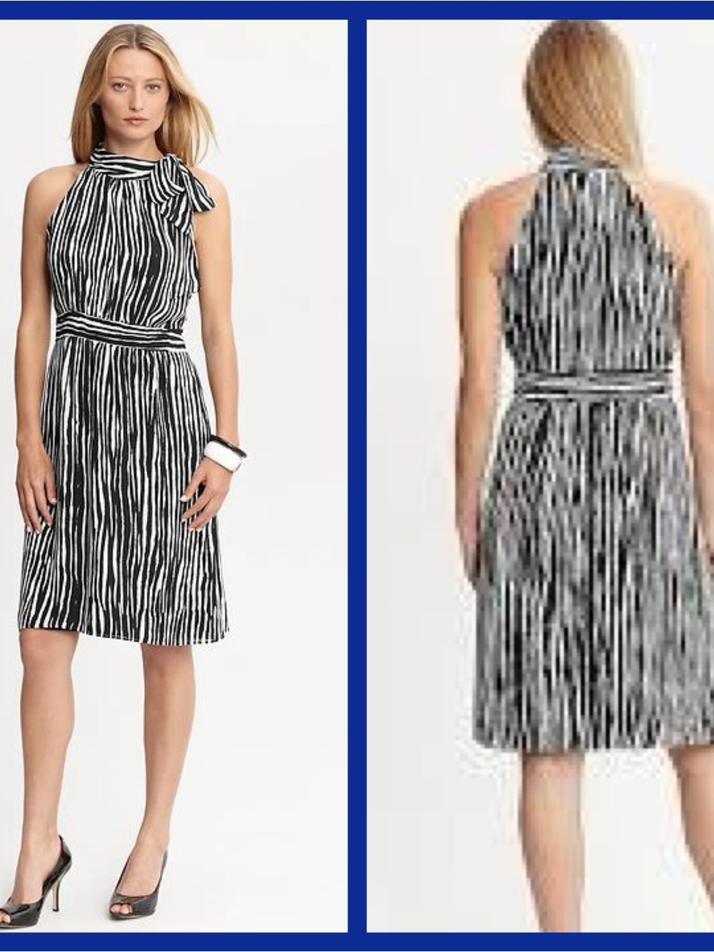 🆕 Banana Republic
Striped Tie-Neck Dress Size 6 Petite